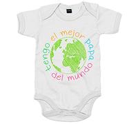 Body bebé Tengo el mejor papá del mundo - Blanco, Talla única 12 meses