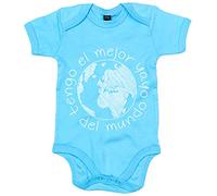 Body bebé Tengo el mejor yayo del mundo - Celeste, Talla única 12 meses