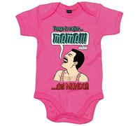 Body bebé tengo la mejor mama del mundo como la canción - Rosa, Talla única 12 meses