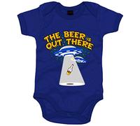 Body bebé The Beer Is Out There friki cervezero - Azul, Talla única 12 meses