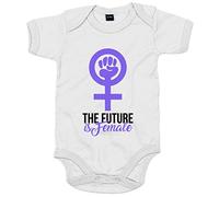 Body bebé The Future Is Female futuro feminista - Blanco, Talla única 12 meses