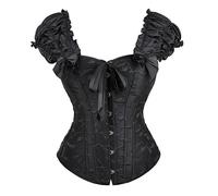 Body Bustier Moldeador Elegante Con Botones Y Mangas Abullonadas Perfecto Noche Y El Uso Diario Versátil Y Adecuado Todas Las Estaciones Combina Idealmente Con Jeans Faldas Y Camisas Elegante Basic