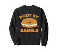Body by Bagels Funny Bagel Sudadera