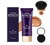 Body Coverage Perfector,All-Over Complexion Cream Body Body Makeup Brush,Tattoo Cover,Waterproof,Leg and Body Scar Cover Makeup (Deep Skin Tone)