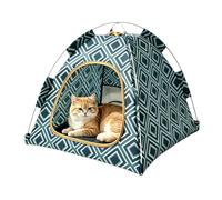Body Curve Support Pet Bed Enclosed Wear Resistant Pet Kennel Cat Tent | Dog Tent Indoor Cat Tent Body Curve Support Pet Bed for Puppy Kitten Bunny Indoor Outdoor Travel Beach Backyard