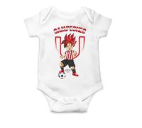 Body de manga corta Goku del Athletic de Bilbao Campeón de la Copa del Rey 2023-2024 (3- body 12 meses)(Blanco manga corta)