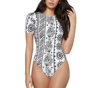 Body de Manga Corta para Mujer con Estampado de la Ciudad Prohibida y Gatos: Ropa de casa Transpirable para Primavera y Verano.