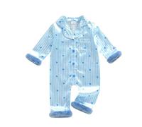 Body de manga larga para niña, forro polar, cálido, de invierno, con verticales y estampado de corazones.#37