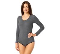 Body de mujer de manga larga de Merry Style, Bodysuit de algodón cómodo para mujer elegante BD900, Azul oscuro., M