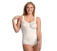 Body di cotone modellante senza ferretto Miss Mary Lovely Lace 125C Beige