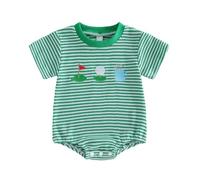 Body en coton bio brodé pour bébé garçon, combinaison décontractée d'été, ensemble en maille douce avec boutons pression, idéal pour les sorties quotidiennes et les occasions spéciales, de 0 à 18