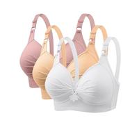 Body Gainant String Sein Thin Laceless Ring Comfortable Breathability Underwear Large Size Brater Buckle Female Bra Deep V Neck Chaleco Bralette Wireless Bra Body Vainant Blanco Encaje, plata