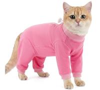Body Gata Esterilizacion, Transpirable Ropa De Recuperación Postoperatoria Traje Anti Lamida Para Gatos Camiseta De Recuperación Body Operacion Tras La Esterilización O Castración(Rosa, M)