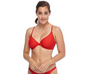 Body Glove Bañador de Mujer Smoothies Solo Solid Underwire D, DD, E, F Cup Bikini Top - Rojo - E
