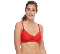 Body Glove Drew Solid D, DD, E, F Parte Superior de Bikini, Smoothie True Red, Mujer