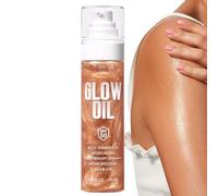 Body Glow Oil, Full Body Sunscreen, Natural Brightening Moisturizer, 100ml Lightweight SPF50 Oils for Radiant Skin, Travel, Beach, Camping, Cycling, Outdoor Activities