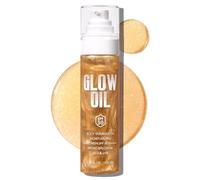 Body Glow Oil, SPF 50 Glitter Brillo Solar Aceite de Protección Solar Loción con pasta de lentejuelas, Crema Hidratante Ligera, No Esponjosa Con Coco, 100 ml