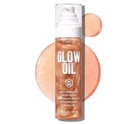 Body Glow Oil, SPF 50 Glitter Brillo Solar Aceite de Protección Solar Loción con pasta de lentejuelas, Crema Hidratante Ligera, No Esponjosa Con Coco, 100 ml