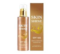 Body Glow Oil, Sunscreen Cosmetic, 100ml Moisturizing Care Tool with Premium Build, Skincare System with Smart Design, Smooth Nourishing Radiant Aid, Essential Companion for Ladies Girls Wives