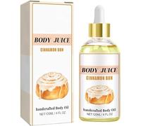 Body Juice Oil Vanilla Cream,120ML Mango Cake Scented Handcrafted Body Oil, Natural Perfume Moisturising Massage Oil,Body Juice Oil Select Your Scents (Cinnamon buns)