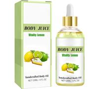 Body Juice Oil Vanilla Cream, Mango Cake Scented Handcrafted Body Oil, Body Juice Oil Strawberry, Natural Perfume Moisturising Massage Oil, Body Juice Oil, Body Oil for Women (Lemon)