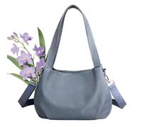 Body Light and Versatile Casual Bag, Large Capacity Water-Resistant Nylon Crossbody with Multi-Pocket for Women Daily (Blue 1)
