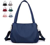 Body Light and Versatile Casual Bag, New All-Weather Nylon, Convertible Shoulder/Crossbody for Gym/Commute (Dark blue)