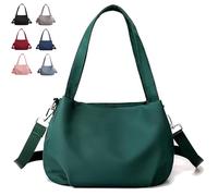Body Light and Versatile Casual Bag, New All-Weather Nylon, Convertible Shoulder/Crossbody for Gym/Commute (Green)