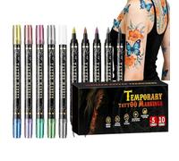 Body Markers For Skin - 5 Piece 10 Color Washable Face Paint Set | Body Markers For Skin - 5 Piece 10 Color Washable Face Paint Set