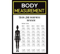 Body Measurement Tracker Book: Weekly Fitness Progress Log for Weight Loss and Muscle Gain | Physique Change Record with 36 Monthly Goal Pages (6 x 9).