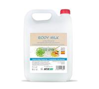 Body milk aloe vera y leche de almendras 5 litros - loción hidratante corporal - cuidado diario de todo tipo de piel - uso frecuente en hoteles, spas, alojamientos y colectividades - Intercabo