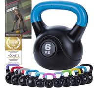 Body & Mind Pesa rusa de 2 a 20 kg, pesas rusas para entrenamiento de fuerza, pesas de plástico (d - 6 kg)