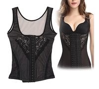 Body Moldeador de Cuerpo que Adelgaza la Cintura, Faja Cálida Transpirable de Alta Pérdida de Peso Elástica para Mujeres (negro)(L)