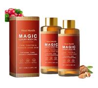 Body Oil,2PCS Magic Body Oil,100% Puro y Natural,Reafirma e hidrata la piel,Revitaliza la Piel,Prevención de Estrías,Aceite corporal apretado