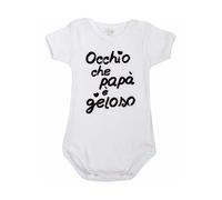 Body Ojo que Papá es Celoso - Negro - 12 Meses Premamy