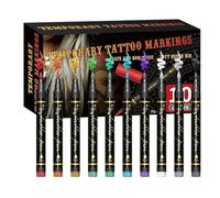 Body Paint Markers - Efficient Pattern Creation 10 Colors Face Painting Pens, Body Pens Skin Markers | For Men Women Youth Teens Cosplay Halloween Art Theater Themed Party Performance