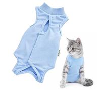 Body para gatos para cirugía y después de la operación, cuerpo protector que evita fugas y contacto con la herida, ideal para la castración, esterilización y destete, elástico, fácil de poner, lavable