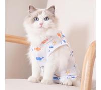 Body para gatos, protector anti-lamido, body quirúrgico adecuado gatitos con una circunferencia torácica de 29 cm, longitud dorsal 22,5 cm y un peso 1-2 kg (talla S).