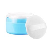 Body Powder Container - Powder Puff Case, Leak Proof LoosePowder Storage Box with Puff, Portable DustingPowder Holder for Bath and Travel | for BodyPowder TalcumPowder BabyPowder