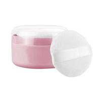 Body Powder Puff And Container - Caja De Polvo De Baño Para Niños Pequeños - Case De Recipiente Y Recipiente De Polvo Cosmético Para El Cuerpo Del Cuerpo Para El Hogar Y Viajar