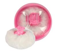 Body Powder Puff, Powder Container Dispenser, 3.54 inches Soft Baby Refillable Travel with Applicator Secure Lid, Granules Box for Skincare Women, Kids, Home