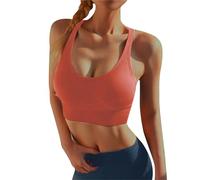 Body Reductor Mujer Sin Tirantes Body Shaper Top De Gimnasio para Mujer Sujetador Deportivo De Realce para Fitness Sujetador Hueco Transpirable Braga Faja Sin Fajas con Relleno Red XL