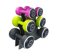 Body Sculpture Torre de Mancuernas Inteligente (19 kg), Gris/Rosa/Verde