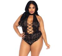 Body sexy leg avenue con gran abertura delantera, Departamento MUJERES, Talla XXL /XXXL, Poids 0.100 Kg, Colores Negro