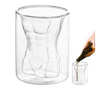 Body Shaped Wine Glasses - Body Shaped Shot Glasses, Transparent Beer Glass | Beverage Cups for Workplace Evening Travel, Glasses for Home Party