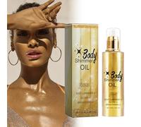 Body Shimmer Oil, Aceite De Iluminador Corporal Loción Corporal Brillante Iluminadora Para La Cara Y El Cuerpo Luminous Glow Liquid, Aceite Iluminador Corporal Líquido Con Brillo De Larga Duración