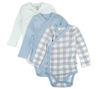 Body tipo kimono de manga larga con cierre lateral HonestBaby para ni as de 3 a 6 meses, de algod n org nico, color verde