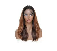 Body Wave Ombre Pelucas Frontales de Encaje de Color Marrón para Mujeres Negras Peluca de pelo sintético ondulado natural con pelo de bebé