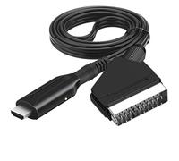 BODYA Cable convertidor de Euroconector a HDMI para DVD HD TV vídeo adaptador portátil negro