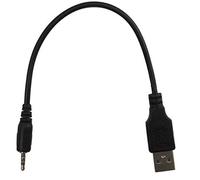 BODYA Cable de alimentación de carga USB de 2,5 mm para JBL Synchros E40BT E50BT Auriculares J56BT S400BT S700, negro
